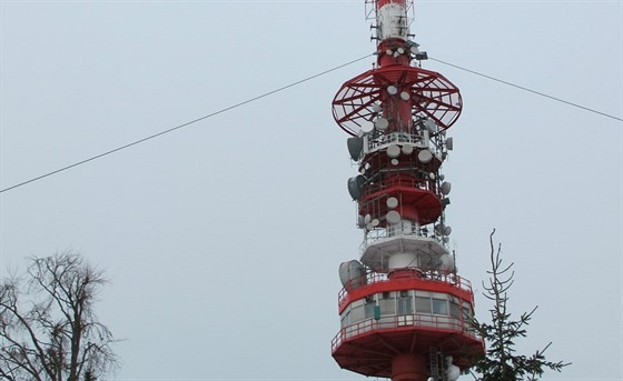 Vysílač na vrcholu hory Kleť