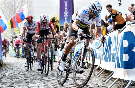 DEBUT. Alejandro Valverde na závod Kolem Flander.