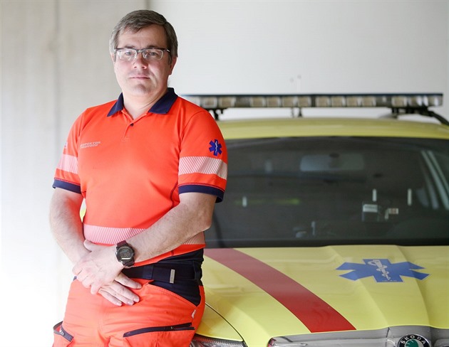 Inspektor provozu jihomoravské záchranky Daniel Bartoek vyzdvihuje, e pi...