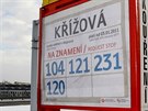 Autobusov� zast�vka v Praze