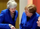 Theresa Mayová (vlevo) a Angela Merkelová na unijním summitu v Bruselu. (10....
