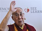 Tibetský duchovní vdce dalajlama na snímku ze 4. dubna 2019