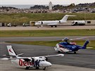 L-410UVP-E20 dnsk spolenosti Benair na letiti Samburgh na Shetlandskch...