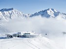 Stubai. Nejdelí tílanová kabinová lanovka v Alpách je v provozu od íjna 2016...