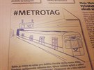 Jeden z prvních #metrotag.