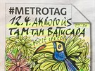 Kapela Tam-Tam Batucada #metrotag vyuila na jedniku. Namalovala do rámeku...