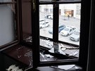 Stav budovy radnice v Rýmaov na Bruntálsku dva dny po explozi. (11. dubna...