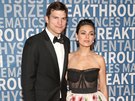 Ashton Kutcher a Mila Kunisová (3. prosince 2017)