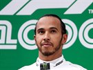 Lewis Hamilton po triumfu ve Velké cen íny formule 1.