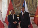Premiér Andrej Babiš a vietnamský předseda vlády Nguyen Xuan Phuc se setkali v...