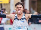 Ji Homol v cli pardubickho plmaratonu
