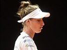 eská tenistka Markéta Vondrouová trénovala   v Prostjov ped baráovým...