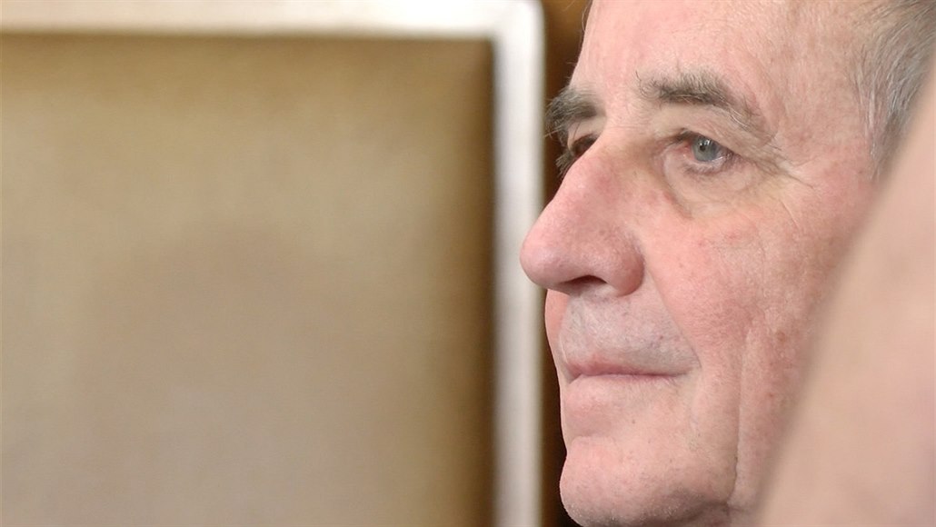 Ob�alovaný Jaromír Balda u Vrchního soudu v Praze (16. 4. 2019)