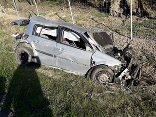 Nehoda na dálnici D5 u Rokycan, srazila se čtyři vozidla - dvě nákladní a dvě...