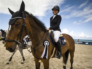 Anna Kellnerová při závodech na Floridě.