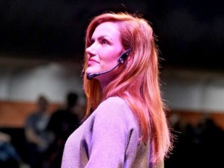 Gabriela Koukalová na besedě v brněnském Sono Centrum