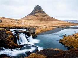 Hora Kirkjufell na severnm pobe Islandu