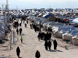 Pslunice Islmskho sttu v syrskm uprchlickm tboe (1. 4. 2019)