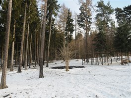 Fotografie jednoho z míst olomoucké zoologické zahrady na Svatém Kopeku...