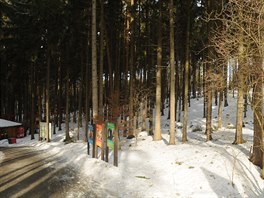 Fotografie jednoho z míst olomoucké zoologické zahrady na Svatém Kopeku...