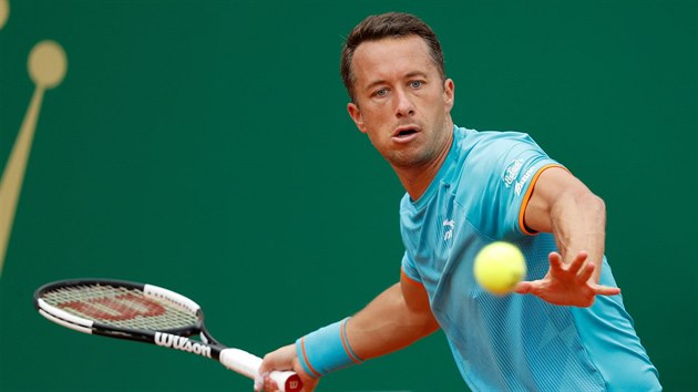 Philipp Kohlschreiber na turnaji v Monte Carlu.