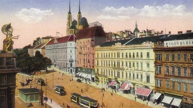 Historický pohled na prostor před brněnským nádražím