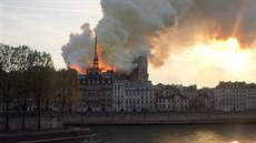 Katedrálu Notre Dame v Paíi zachvátil poár. (15. dubna 2019)