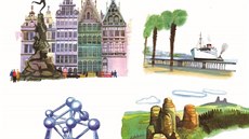 Obálka knihy S malíem kolem Evropy (Petr vec, Jií Kalousek)