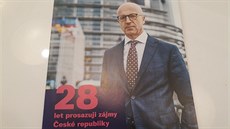 Volební materiál europoslance Pavla Teliky, který zaloil a kandiduje za nové...