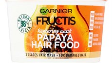 Obnovující maska pro pokozené vlasy Garnier Fructis Papaya Hair Food. 176...