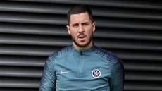 Eden Hazard na tréninku Chelsea