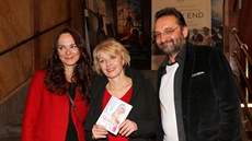 Veronika Žilková, Jana Kristina Studničková, Otakáro Maria Schmidt na premiéře...