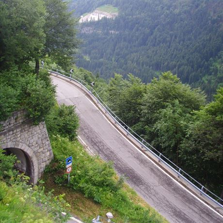 Karolna Hornov na vesp v Alpch: Passo Monte Croce