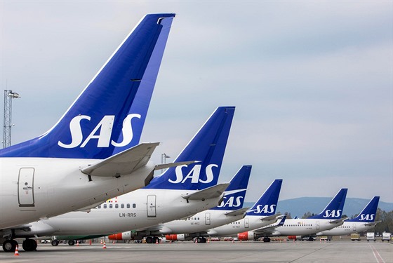 Piloti skandinávské letecké společnosti SAS zahájili stávku. (26. dubna 2019)