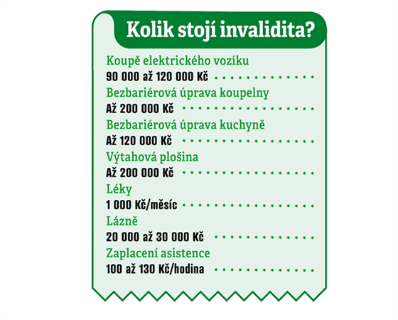 Poten nklady v ppad invalidity mohou lehce doshnout 800 tisc korun.