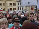 Tisíce lidí vyšly v pondělí do ulic českých měst podpořit iniciativu Milion...