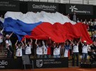 Čeští fanoušci při fedcupové baráži proti Kanadě
