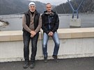 Nejd�le slou��c� hr�zn� na p�ehrad� �ance v Beskydech Milan Ketauer (vlevo) a...