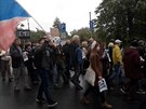 Za nezávislou justici protestují lidé také v Ostrav