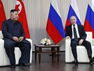 Ruský prezident Vladimir Putin se ve Vladivostoku poprvé seel s vdcem Severní...
