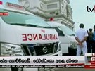 Zábry po jednom z útok na Srí Lance, které pinesla místní televize Derena...