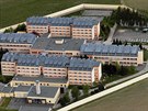 Ženská věznice ve Světlé nad Sázavou. Nová ubytovna vyroste z tohoto pohledu v...