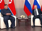 Putin zahájil summit se severokorejským diktátorem Kim ong-unem (25.4.2019)