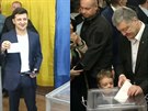 V ukrajinských prezidentských volbách u odvolili oba kandidáti, Zelenskyj i...