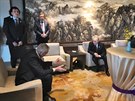 Prezident Milo Zeman se na konferenci v Pekingu vnované projektu nové...
