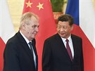 Prezident Miloš Zeman se v Pekingu setkal s čínským prezidentem Si...