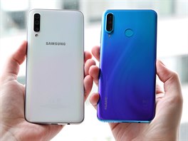 Huawei P30 Lite a Samsung Galaxy A50