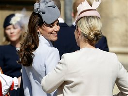 Vévodkyn Kate a Zara Phillipsová (Windsor, 21. dubna 2019)