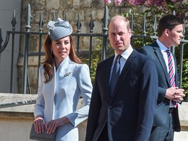 Vévodkyn Kate a princ William (Windsor, 21. dubna 2019)