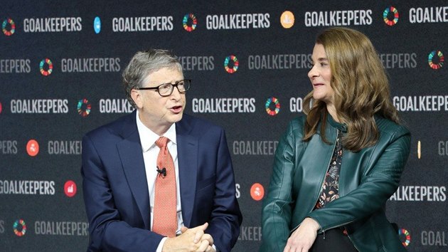 Melinda Gatesov s manelem Billem